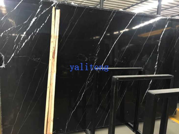 black marquina polished slabs