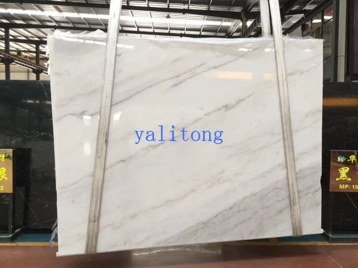 Bookmatched White Marble